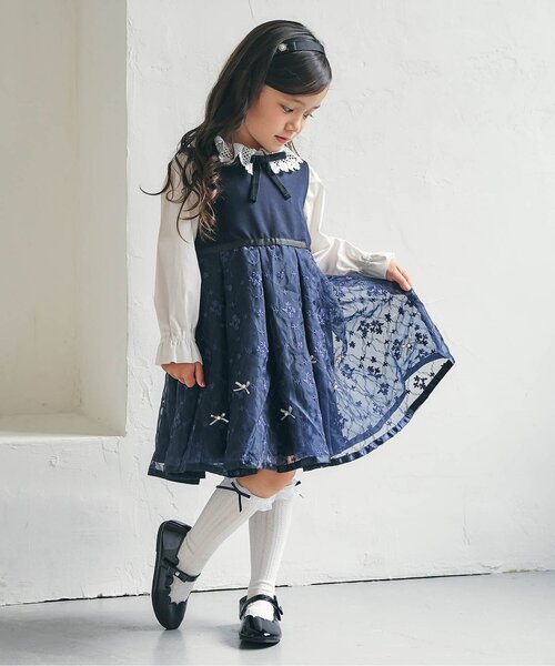 apres les cours（アプレレクール）の「グログランリボンカチューシャ（カチューシャ・キッズ・ブラック・FREE）」の5枚目の写真