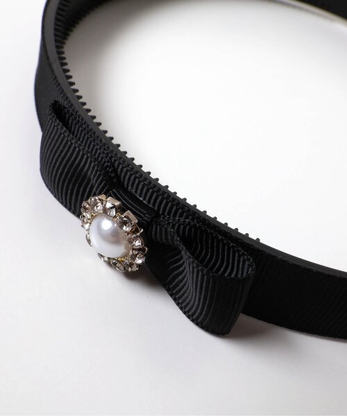 apres les cours（アプレレクール）の「グログランリボンカチューシャ（カチューシャ・キッズ・ブラック・FREE）」の12枚目の写真