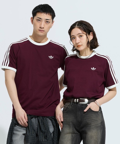 adidas(アディダス)の「スリーストライプ Tシャツ / アディダスオリジナルス adidas Originals(Tシャツ/カットソー・メンズ・イエロー/レッド/ホワイト/ブラック/ブルー・XX-LARGE/X-SMALL/SMALL/XX-SMALL/X-LARGE/MEDIUM/LARGE/3XL)」の5枚目の写真