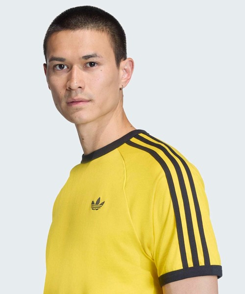 adidas(アディダス)の「スリーストライプ Tシャツ / アディダスオリジナルス adidas Originals(Tシャツ/カットソー・メンズ・イエロー/レッド/ホワイト/ブラック/ブルー・XX-LARGE/X-SMALL/SMALL/XX-SMALL/X-LARGE/MEDIUM/LARGE/3XL)」の21枚目の写真