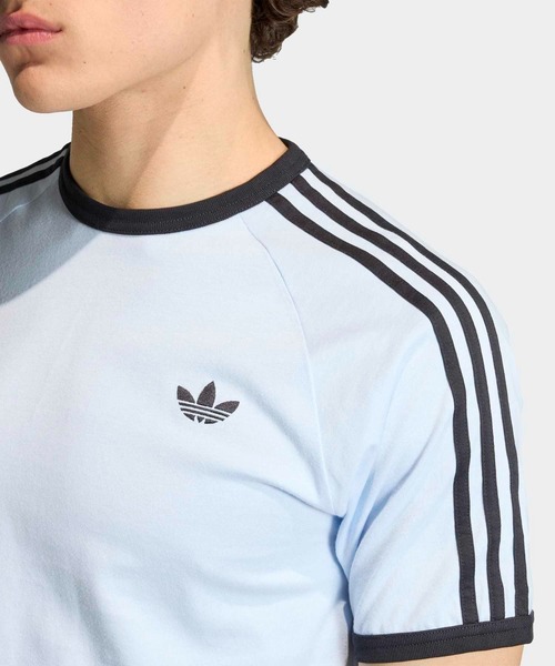 adidas（アディダス）の「スリーストライプ Tシャツ / アディダスオリジナルス adidas Originals（Tシャツ/カットソー・メンズ・イエロー/レッド/ホワイト/ブラック/ブルー・XX-LARGE/X-SMALL/SMALL/XX-SMALL/X-LARGE/MEDIUM/LARGE/3XL）」の10枚目の写真