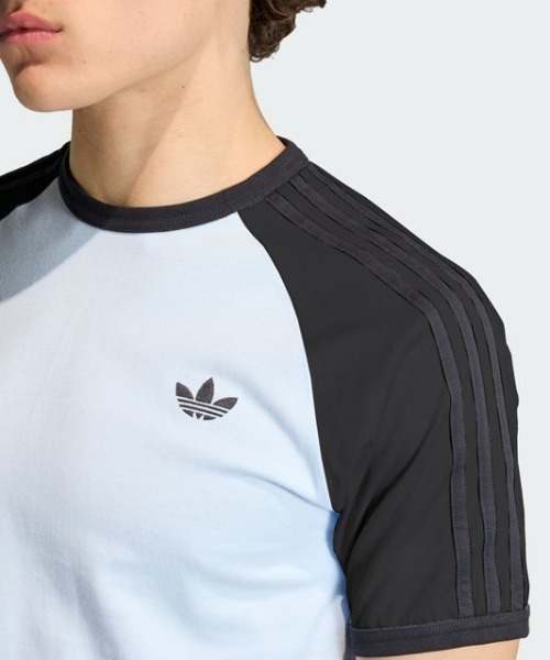 adidas（アディダス）の「スリーストライプ Tシャツ / アディダスオリジナルス adidas Originals（Tシャツ/カットソー・メンズ・イエロー/レッド/ホワイト/ブラック/ブルー/ブルー系その他・XX-LARGE/X-SMALL/SMALL/XX-SMALL/X-LARGE/MEDIUM/LARGE/3XL）」の11枚目の写真