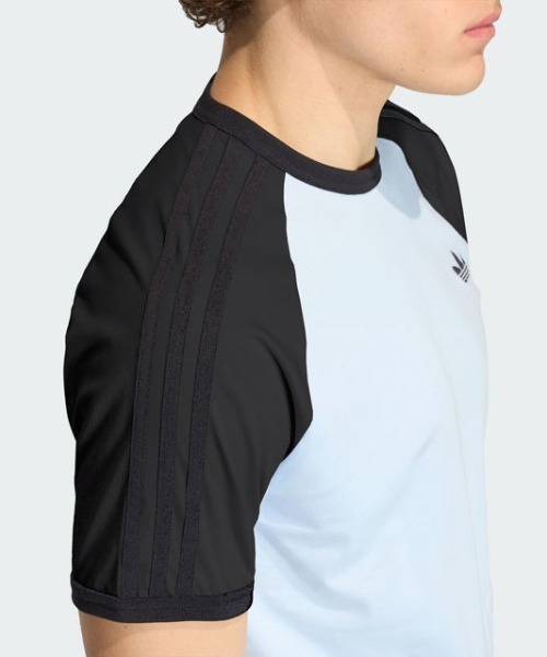 adidas（アディダス）の「スリーストライプ Tシャツ / アディダスオリジナルス adidas Originals（Tシャツ/カットソー・メンズ・イエロー/レッド/ホワイト/ブラック/ブルー/ブルー系その他・XX-LARGE/X-SMALL/SMALL/XX-SMALL/X-LARGE/MEDIUM/LARGE/3XL）」の12枚目の写真
