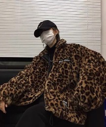CELENA BEATS（セレナビーツ）の「レオパード フェイクファー ボア ジャケット（その他アウター）」