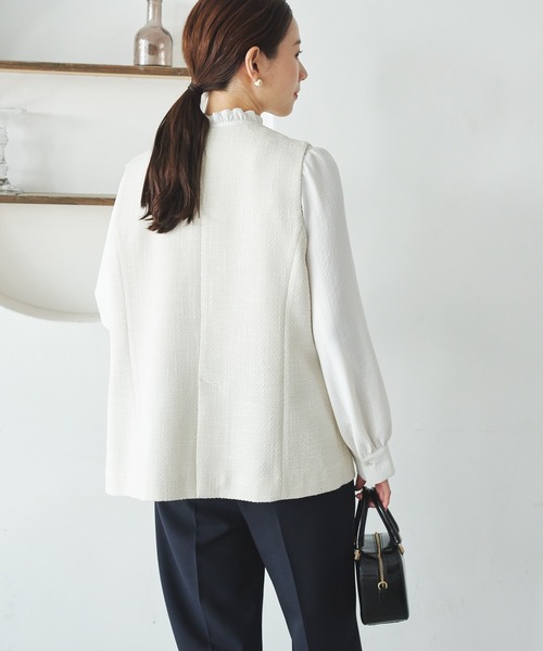 ノーカラーツイードジレ（ベスト）｜URBAN RESEARCH（アーバンリサーチ