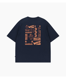 WAYDN（ウェイドゥン）の「カトゥニック OG オーバーサイズ 半袖 ネイビー（Tシャツ/カットソー）」