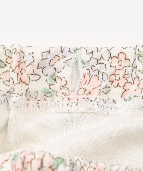 Ampersand（アンパサンド）の「【リンク】小花柄前あきパジャマ（ルームウェア/パジャマ・キッズ・ピンク/サックスブルー・110/100/90/80/140/130/120）」の4枚目の写真