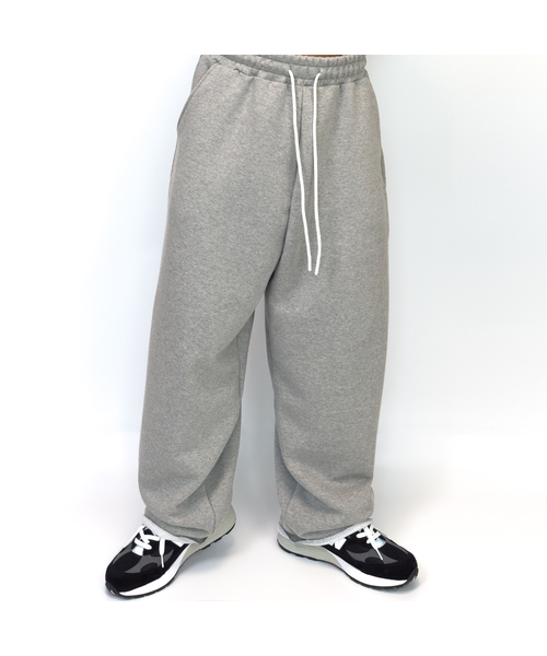 PACIENCIA(パシエンシア)の「ソフトエッジワイドパンツ(スウェットパンツ・メンズ・ライトグレー/ブラック/グレー・MEDIUM/LARGE/X-LARGE/XX-LARGE)」の3枚目の写真