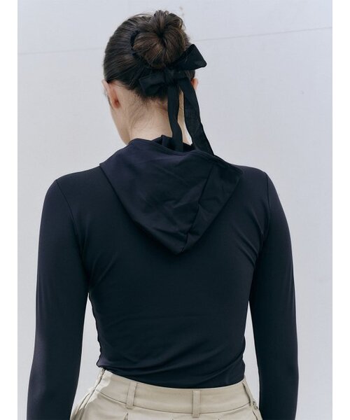 BERMUDAGRASS（バミューダグラス）の「フードパーカー_BLACK（パーカー・レディース・その他・SMALL/MEDIUM）」の2枚目の写真
