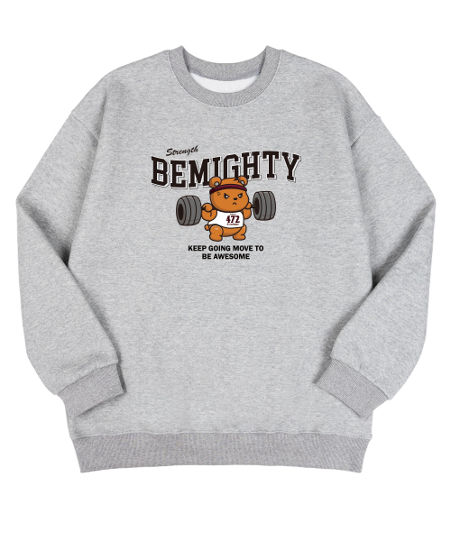 BEMIGHTY（ビーマイティー）の「バベルベア オーバーサイズ 特殊裏毛 スウェットシャツ [ネイビー]（スウェット・メンズ・その他・MEDIUM/LARGE/X-LARGE/XX-LARGE）」の2枚目の写真