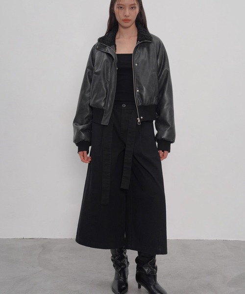 EIGHTHMONTH（エイスマンス）の「ベルトクロップドパンツ EM25a158【EIGHTHMONTH】【2025AW】（その他パンツ・レディース・ブラック・L/M/S）」の13枚目の写真
