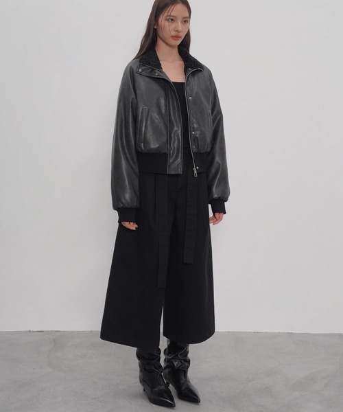 EIGHTHMONTH（エイスマンス）の「ベルトクロップドパンツ EM25a158【EIGHTHMONTH】【2025AW】（その他パンツ・レディース・ブラック・L/M/S）」の16枚目の写真