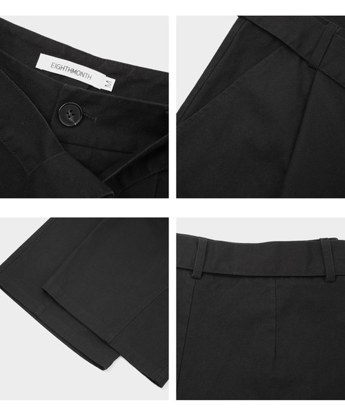 EIGHTHMONTH（エイスマンス）の「ベルトクロップドパンツ EM25a158【EIGHTHMONTH】【2025AW】（その他パンツ・レディース・ブラック・L/M/S）」の19枚目の写真
