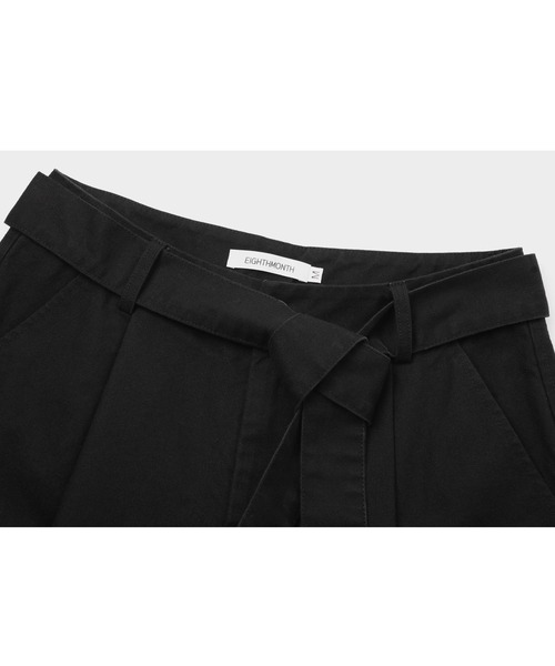 EIGHTHMONTH（エイスマンス）の「ベルトクロップドパンツ EM25a158【EIGHTHMONTH】【2025AW】（その他パンツ・レディース・ブラック・L/M/S）」の20枚目の写真