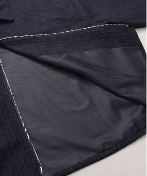 CavariA(キャバリア)の「『CavariA/キャバリア』ストライプショートZIP JKT(ブルゾン・メンズ・ネイビー/チャコール・L/M)」の17枚目の写真