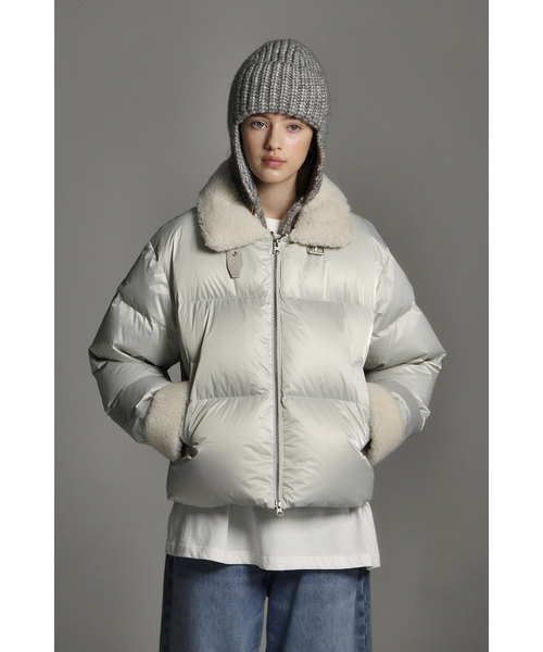 AFTERHOURS(アフターアワーズ)の「MUSTANG DOWN JACKET (PEARL GREY)(ダウンジャケット/コート・レディース・グレー・FREE)」の4枚目の写真