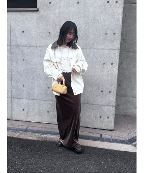 titivate（ティティベイト）の「コンパクトヘンリーネックロングスリーブトップス（Tシャツ/カットソー・レディース・グレー/ブラック系その他/アイボリー/ブラック/グレー系その他/ドット・L/M）」の8枚目の写真