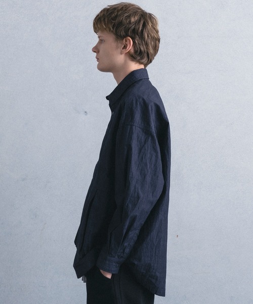 +phenix(プラスフェニックス)の「【WEB・直営店限定】+phenix(プラスフェニックス)CARGO SHIRT JACKET カーゴ シャツ ジャケット(シャツ/ブラウス・メンズ・グレー/ブラウン・M/L)」の3枚目の写真