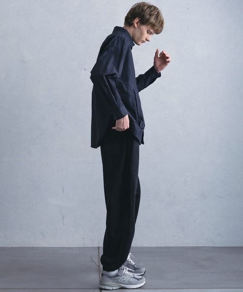 +phenix(プラスフェニックス)の「【WEB・直営店限定】+phenix(プラスフェニックス)CARGO SHIRT JACKET カーゴ シャツ ジャケット(シャツ/ブラウス・メンズ・グレー/ブラウン・M/L)」の8枚目の写真