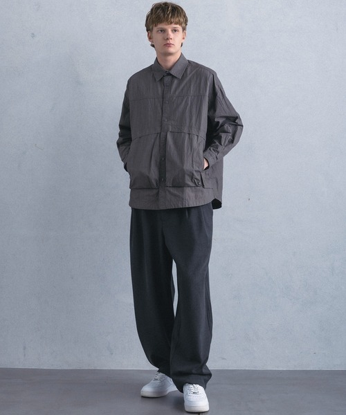 +phenix(プラスフェニックス)の「【WEB・直営店限定】+phenix(プラスフェニックス)CARGO SHIRT JACKET カーゴ シャツ ジャケット(シャツ/ブラウス・メンズ・グレー/ブラウン・M/L)」の15枚目の写真