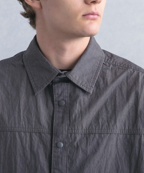 +phenix(プラスフェニックス)の「【WEB・直営店限定】+phenix(プラスフェニックス)CARGO SHIRT JACKET カーゴ シャツ ジャケット(シャツ/ブラウス・メンズ・グレー/ブラウン・M/L)」の21枚目の写真