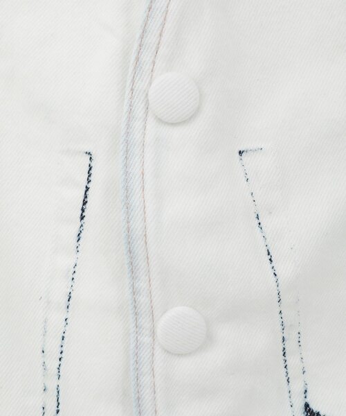 CURRENTAGE（カレンテージ）の「Denim Jilet（ベスト・レディース・ホワイト/インディゴブルー・FREE）」の17枚目の写真