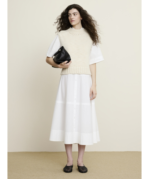 Banana Republic(バナナリパブリック)の「コットン ポプリン トラペーズ マキシ シャツドレス(ワンピース・レディース・レッド系その他/グリーン・L/M/S/XS)」の11枚目の写真