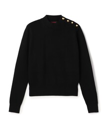 コットンカシミヤワッフル タートルネックプルオーバー（ニット