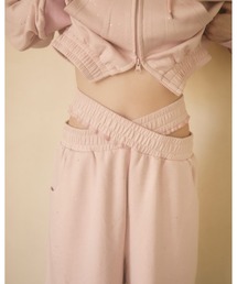 TITTY&CO.（ティティーアンドコー）の「ラメクロススウェットパンツ（スウェットパンツ）」