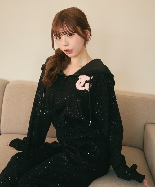 ラメクロススウェットパンツ（スウェットパンツ）｜TITTY&CO.（ティ