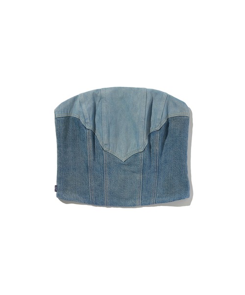Levi's（リーバイス）の「Levi's/リーバイス BLUETAB(TM) ROPER ビスチェ（ベスト・レディース・インディゴブルー・XS/S/M）」の2枚目の写真