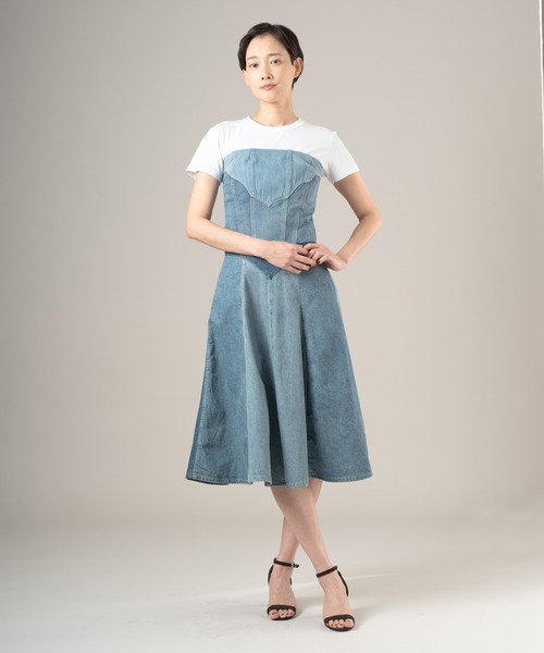 Levi's（リーバイス）の「Levi's/リーバイス BLUETAB(TM) ROPER ビスチェ（ベスト・レディース・インディゴブルー・XS/S/M）」の8枚目の写真