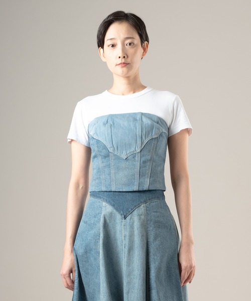 Levi's（リーバイス）の「Levi's/リーバイス BLUETAB(TM) ROPER ビスチェ（ベスト・レディース・インディゴブルー・XS/S/M）」の12枚目の写真