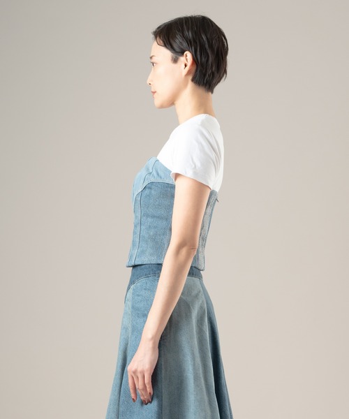 Levi's（リーバイス）の「Levi's/リーバイス BLUETAB(TM) ROPER ビスチェ（ベスト・レディース・インディゴブルー・XS/S/M）」の13枚目の写真