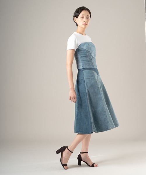 Levi's（リーバイス）の「Levi's/リーバイス BLUETAB(TM) ROPER ビスチェ（ベスト・レディース・インディゴブルー・XS/S/M）」の9枚目の写真