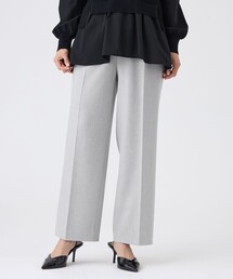 【美シルエット・ウォッシャブル】ストレッチツイルタックパンツ