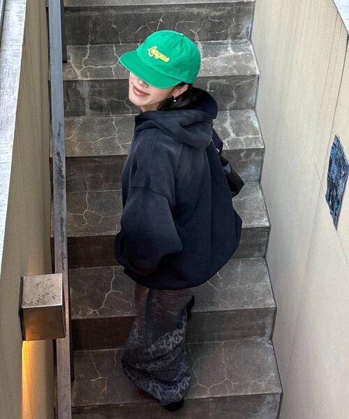 CIAOPANIC TYPY（チャオパニックティピー）の「UNISEXチェーンステッチロゴキャップ（キャップ・レディース・ブルー/グリーン/ピンク/ネイビー/ブラック・ONE SIZE）」の16枚目の写真