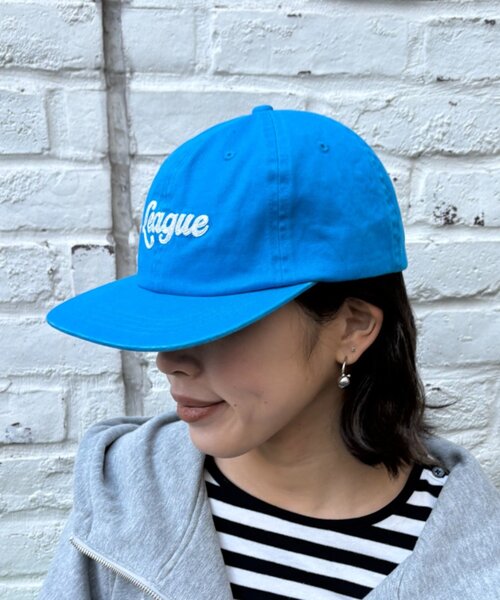 CIAOPANIC TYPY（チャオパニックティピー）の「UNISEXチェーンステッチロゴキャップ（キャップ・レディース・ブルー/グリーン/ピンク/ネイビー/ブラック・ONE SIZE）」の6枚目の写真