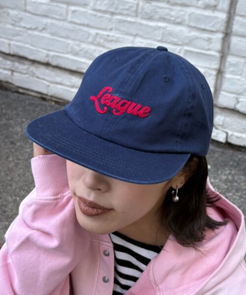 CIAOPANIC TYPY（チャオパニックティピー）の「UNISEXチェーンステッチロゴキャップ（キャップ・レディース・ブルー/グリーン/ピンク/ネイビー/ブラック・ONE SIZE）」の7枚目の写真