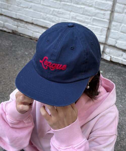 CIAOPANIC TYPY（チャオパニックティピー）の「UNISEXチェーンステッチロゴキャップ（キャップ・レディース・ブルー/グリーン/ピンク/ネイビー/ブラック・ONE SIZE）」の8枚目の写真