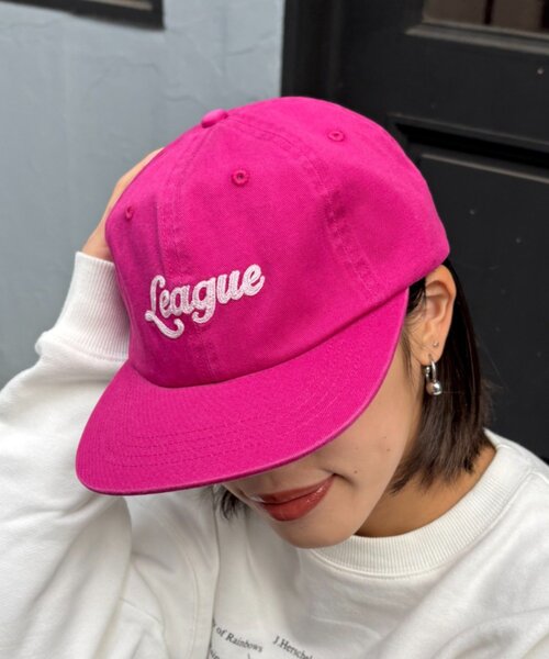 CIAOPANIC TYPY（チャオパニックティピー）の「UNISEXチェーンステッチロゴキャップ（キャップ・レディース・ブルー/グリーン/ピンク/ネイビー/ブラック・ONE SIZE）」の11枚目の写真