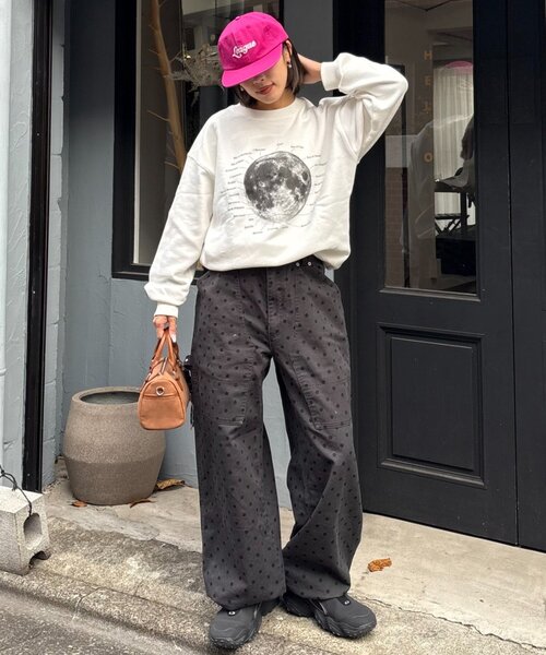 CIAOPANIC TYPY（チャオパニックティピー）の「UNISEXチェーンステッチロゴキャップ（キャップ・レディース・ブルー/グリーン/ピンク/ネイビー/ブラック・ONE SIZE）」の12枚目の写真