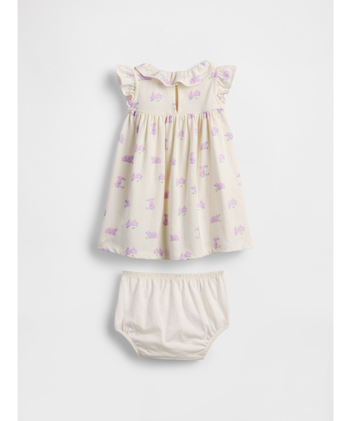 GAP（ギャップ）の「オーガニックコットン ラッフルフリル 襟付きワンピース (ベビー)（ワンピース・キッズ・ホワイト・70cm/80ｃｍ/90cm/60cm）」の2枚目の写真