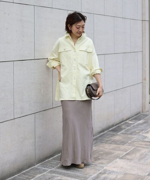 le.coeur blanc(ルクールブラン)の「HealthyDENIMヘルシーデニムAlmondShirt(シャツ/ブラウス・レディース・サックスブルー/イエロー・38)」の12枚目の写真
