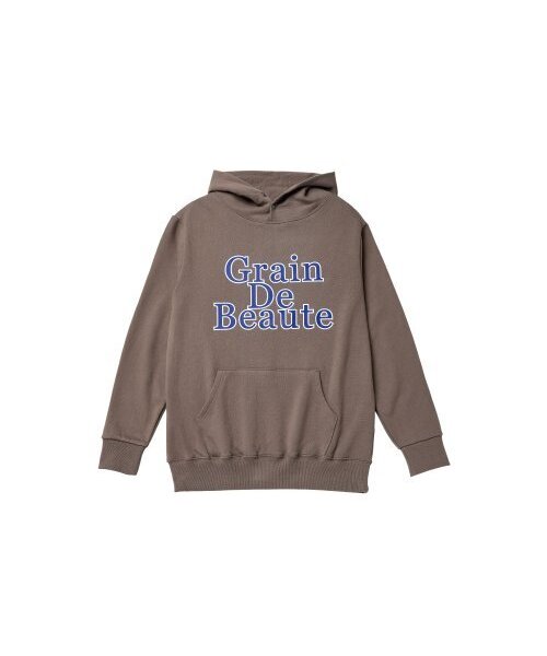 GRAIN DE BEAUTE（グランデボーテ）の「NEW SIGNATURE HOODY [CHARCOAL]（パーカー・レディース・チャコール・S/M/L）」の2枚目の写真