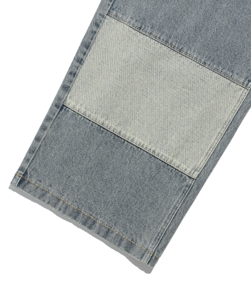 NICE GHOST CLUB（ナイスゴーストクラブ）の「PANEL STITCH JEANS_BLUE(NG2EFUD113A)（デニムパンツ・レディース・ブルー・S/M/L）」の5枚目の写真