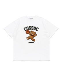 ベスケットボールベア 半袖Tシャツ (ホワイト)