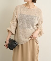 Omekashi | 和紙混袖ボリュームニット(ニット/セーター)