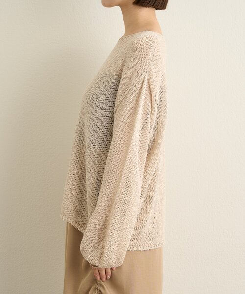 Omekashi（オメカシ）の「和紙混袖ボリュームニット（ニット/セーター・レディース・アイボリー/ブラック・FREE）」の15枚目の写真