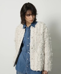 CADUNE（カデュネ）の「サテンフリルジレ（その他アウター）」 - WEAR